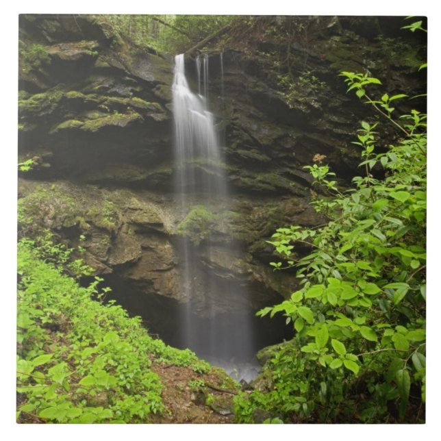 Waterfall falling into sink, Whiteoak Sink, Tile (Front)