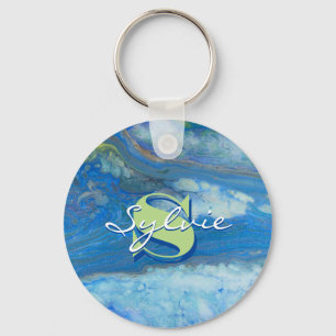 Waterfall Fluid Painting Keychain