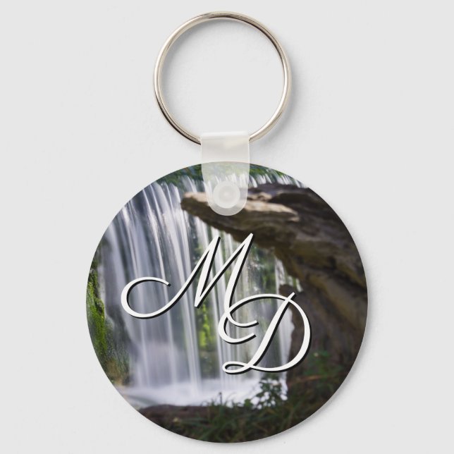 Waterfall Focused Keychain (Front)
