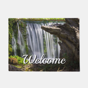 Waterfall Focused Welcome Doormat