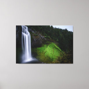 Waterfall forest canvas print