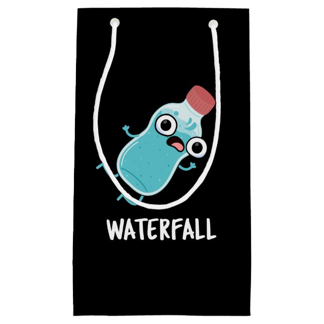 Waterfall Funny Water Pun Dark BG Small Gift Bag