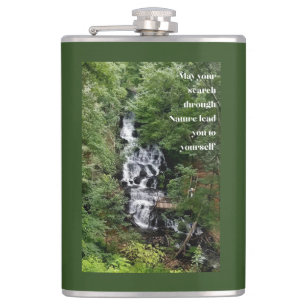 Waterfall hip flask