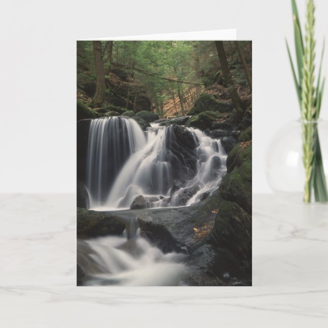 Waterfall in Connecticut Notecards (Front)