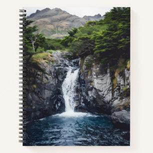 Waterfall in Forest Notebook