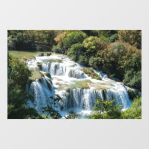 Waterfall in Krka National Park - Dalmatia,Croatia Window Cling