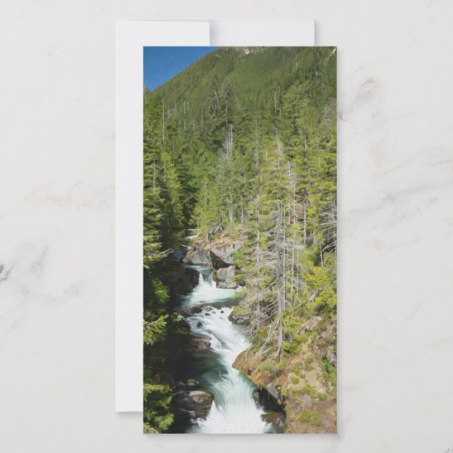 Waterfall in Olympic National Forest (Front)