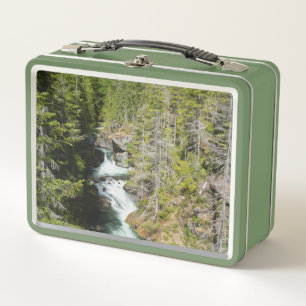 Waterfall in Olympic National Forest Metal Lunch Box