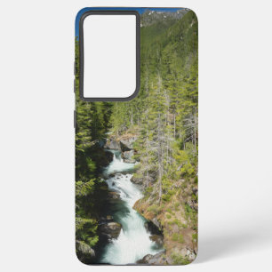 Waterfall in Olympic National Forest Samsung Galaxy Case