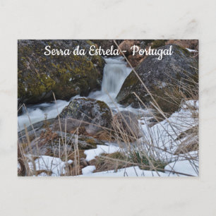Waterfall in Serra da Estrela. Portugal Postcard