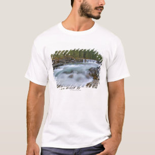 Waterfall In Sheep River In Rocky Mountains T-Shirt