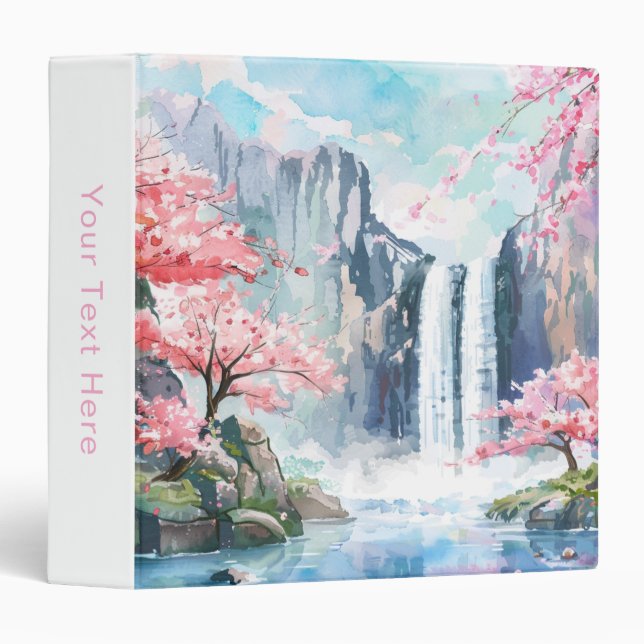 Waterfall in Spring Binder (Front/Spine)