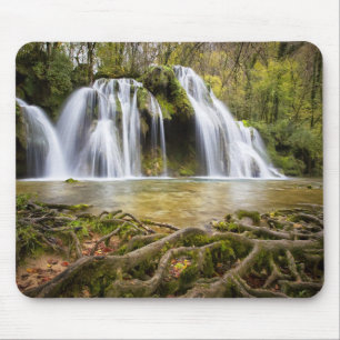 waterfall in the forest mouse pad