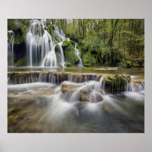 Waterfall in the wood poster