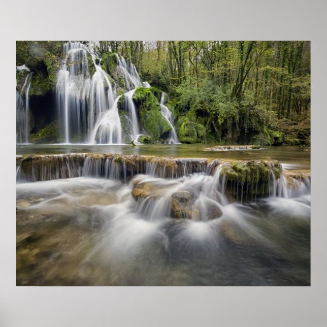 Waterfall in the wood poster (Front)