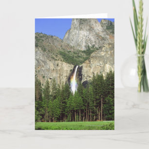 Waterfall in Yosemite National Park, California, Card