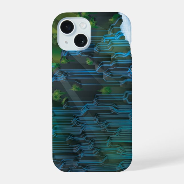 Waterfall iPhone 15 Case (Back)