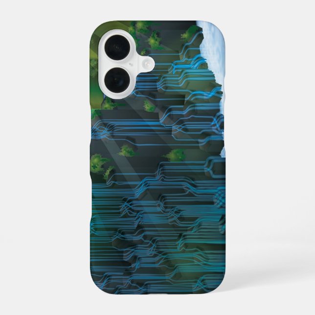 Waterfall iPhone 16 Case (Back)