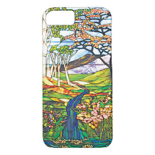 Waterfall Iris Birch Tiffany Stained Glass Window iPhone 8/7 Case
