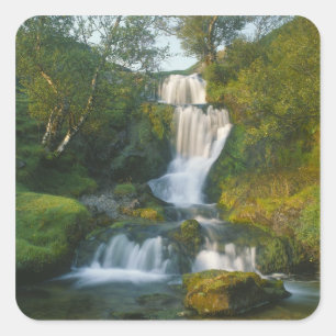 Waterfall, Isle of Skye, Scotland Square Sticker