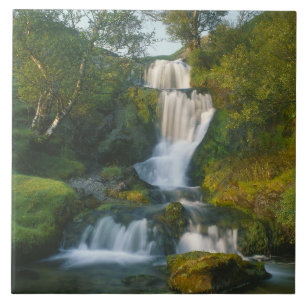 Waterfall, Isle of Skye, Scotland Tile