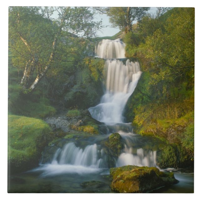 Waterfall, Isle of Skye, Scotland Tile (Front)