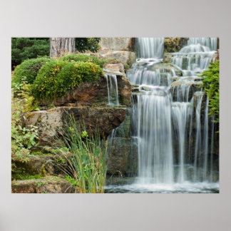 Waterfall Kew gardens Poster
