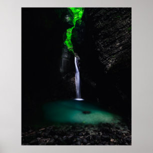Waterfall Kozjak in all its glory Poster