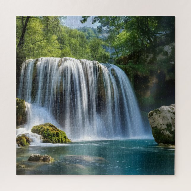 Waterfall Landscape Jigsaw Puzzle (Vertical)
