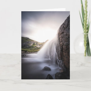 Waterfall Landscape photo Card