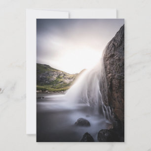 Waterfall Landscape photo Holiday Card