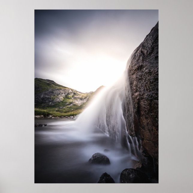 Waterfall Landscape photo Poster (Front)