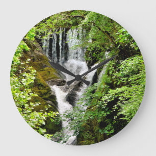 WATERFALL   LARGE CLOCK