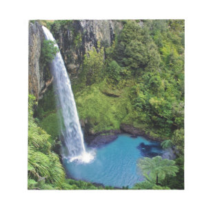 Waterfall Nature Park Blue Water Forest Destiny Notepad