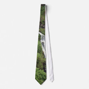 Waterfall Near Hilo, Hawaii Tie