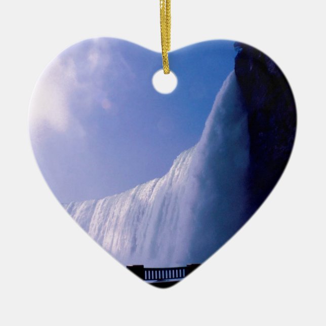 Waterfall Niagara Falls Ceramic Ornament (Front)