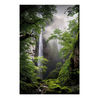 Waterfall of the Wild Soul Poster