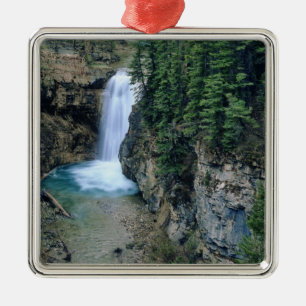 Waterfall on Falls Creek in Lewis and Clark Metal Ornament