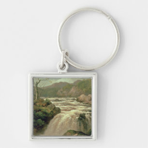 Waterfall on River Neath, South Wales Keychain
