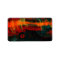 Waterfall Orange Red Blue Abstract Art