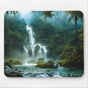 Waterfall Paradise Mouse Pad