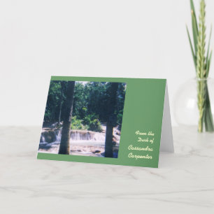 Waterfall Personalized Note Cards - Large