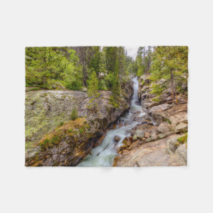 Waterfall & River Cascade Fleece Blanket
