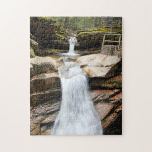 Waterfall Sabbaday White Mountains Photo Jigsaw Puzzle