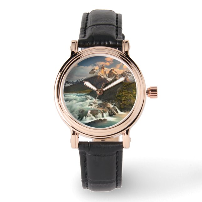 waterfall | Salto Grade Waterfall Patagonia Chile Watch (Front)