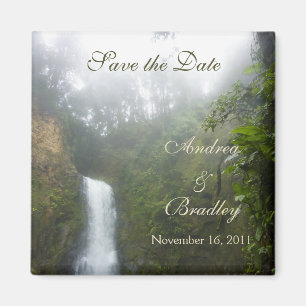Waterfall Save the Date Magnet