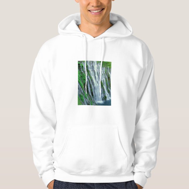 Waterfall scenic, California Hoodie (Front)