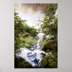 Waterfall Seeing From Above Poster