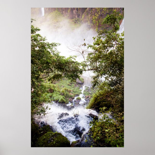 Waterfall Seeing From Above Poster (Front)