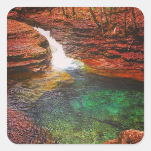 Waterfall Square Sticker